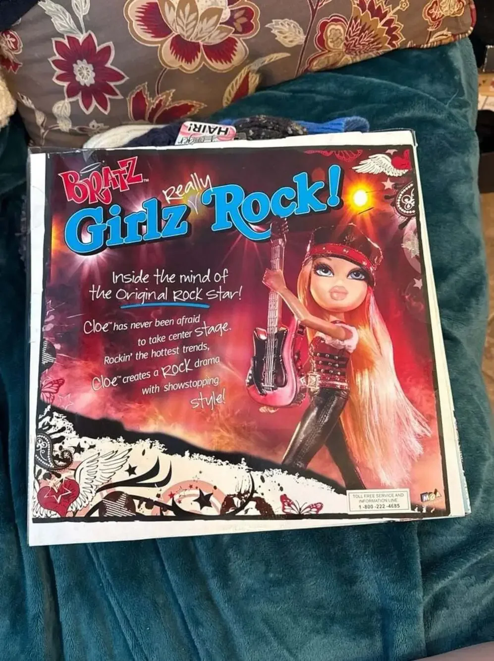 Bratz Girlz Really Rock! Cloe Rock Star Doll New In Box with Drums and Guitar